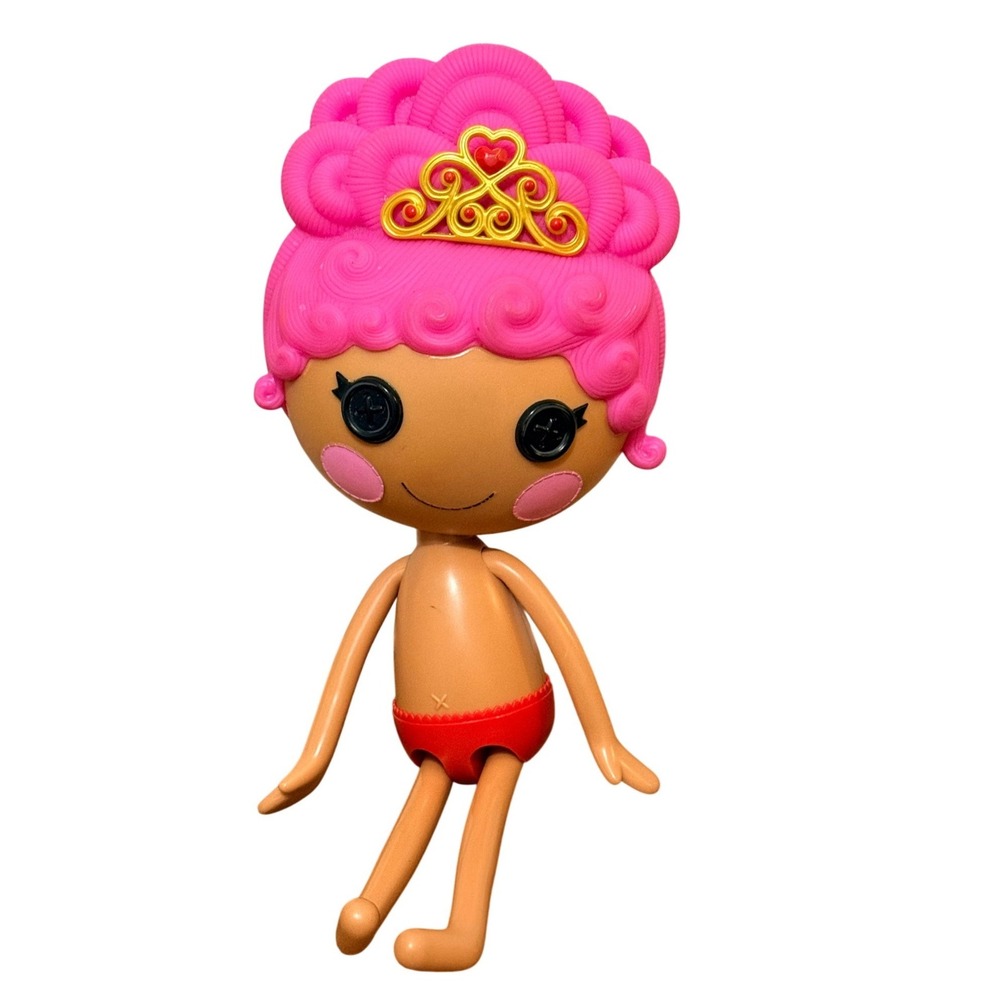 Lalaloopsy Crumpet Hearts Sew Royal Princess Party Jewel Sparkles Doll Pink Hair